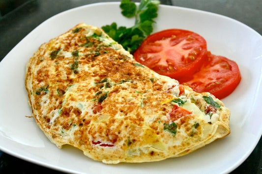 Receta de omelette de huevos saludable