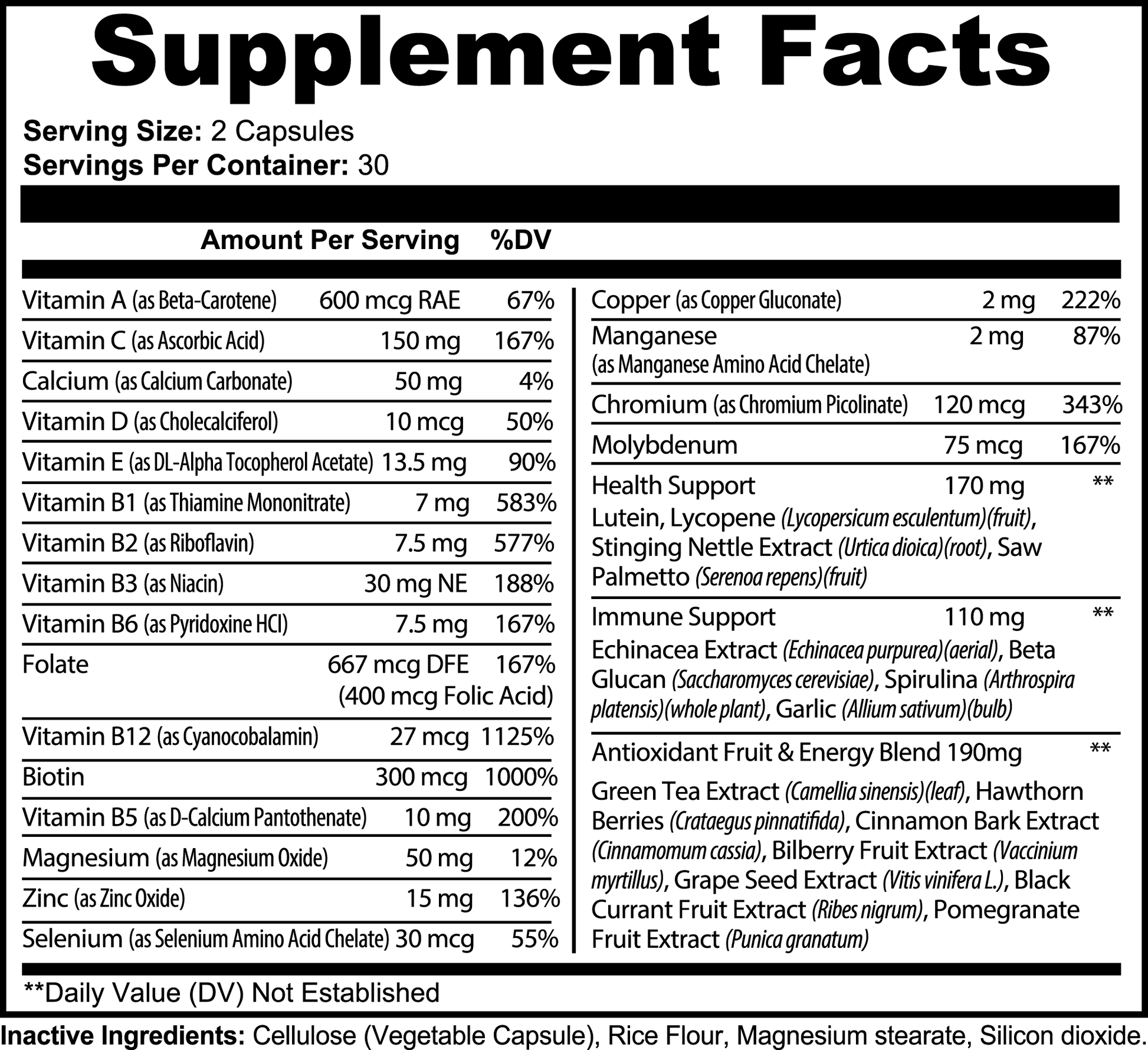 Multivitamínico completo - Complete Multivitamin - BioHarmony